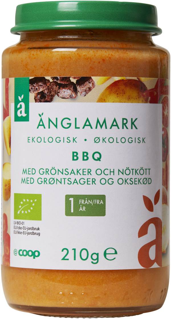 Barnmat BBQ Grönsaker & nötkött 12 Mån Eko