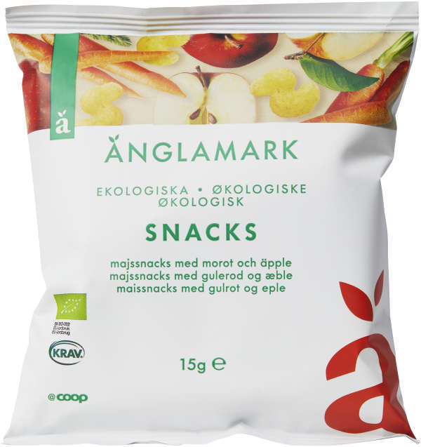 Majssnacks Morot & äpple Eko