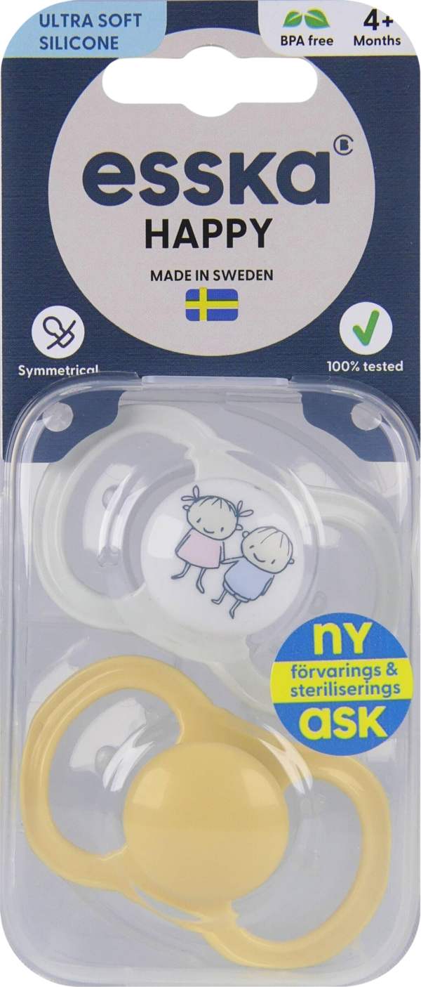 Nappar Happy Silikon 2- pack