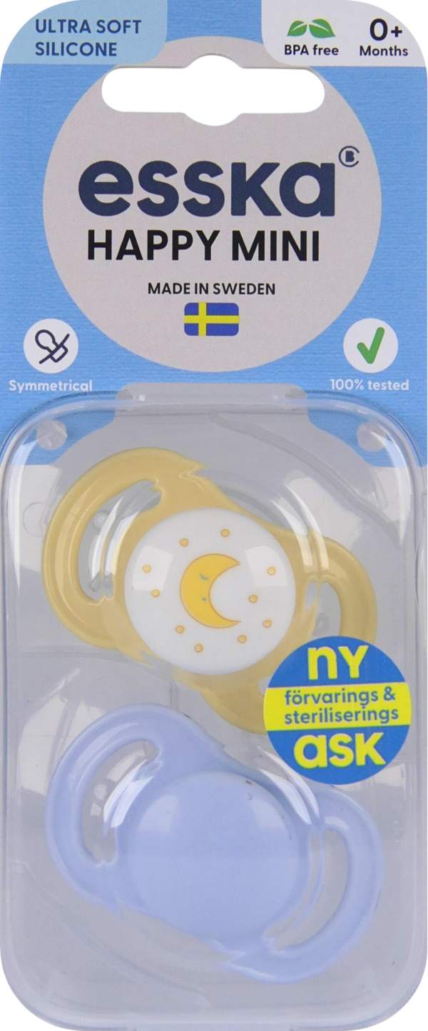 Nappar Happy Mini Silikon 2-pack