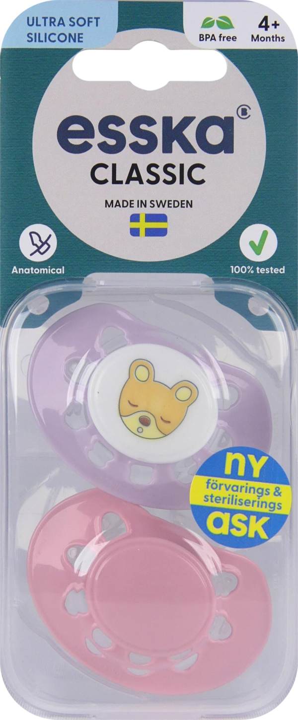 Napp Classic Silikon 4-36 Mån 2-pack