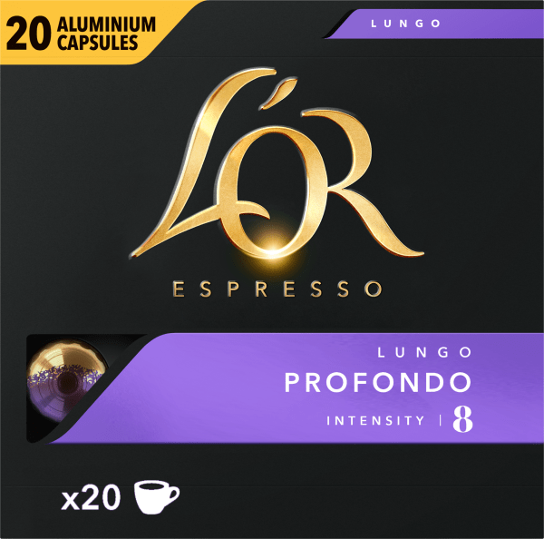Kaffekapslar Espresso Lungo Profondo 20-pack