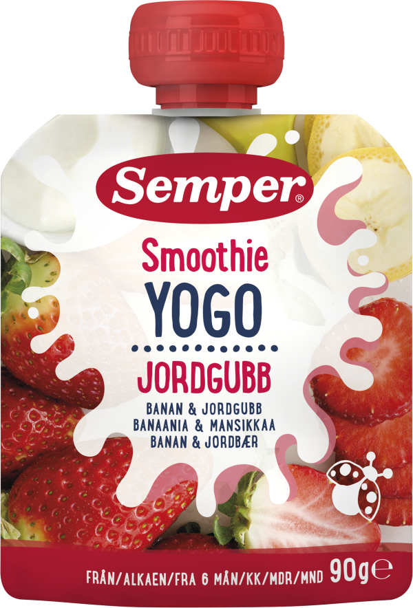 Smoothie Yogo Jordgubb 6 Mån