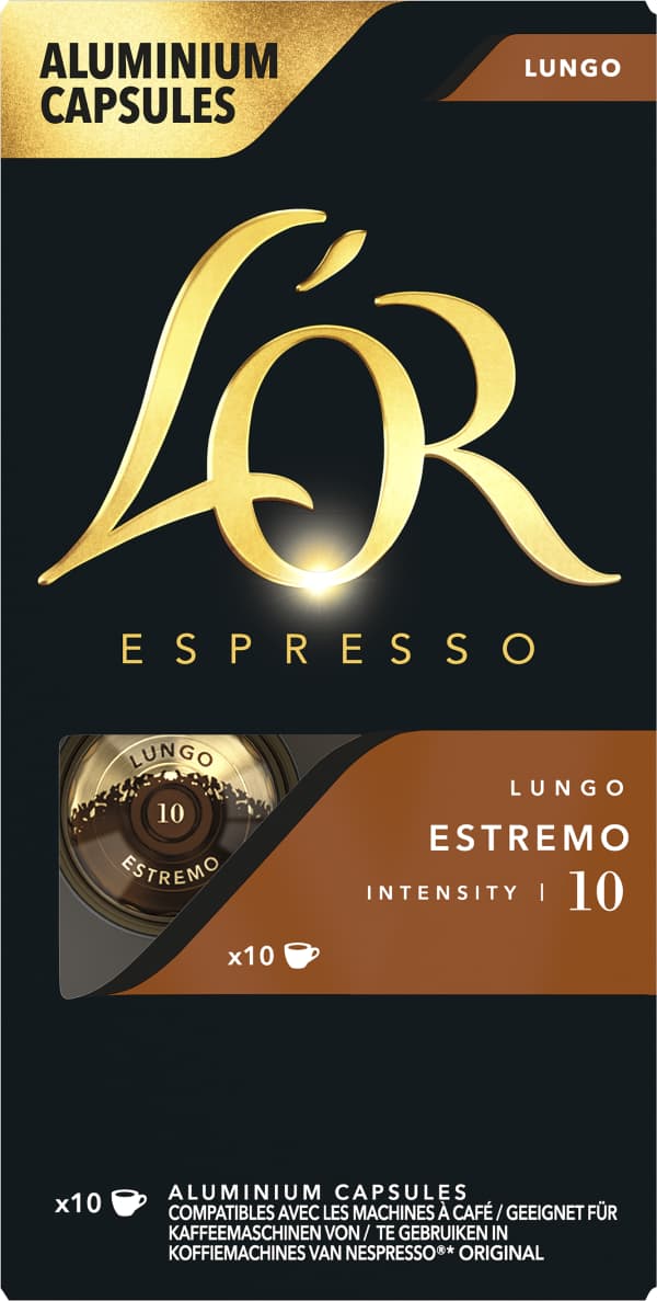 Kaffekapslar Lungo Estremo 10-pack