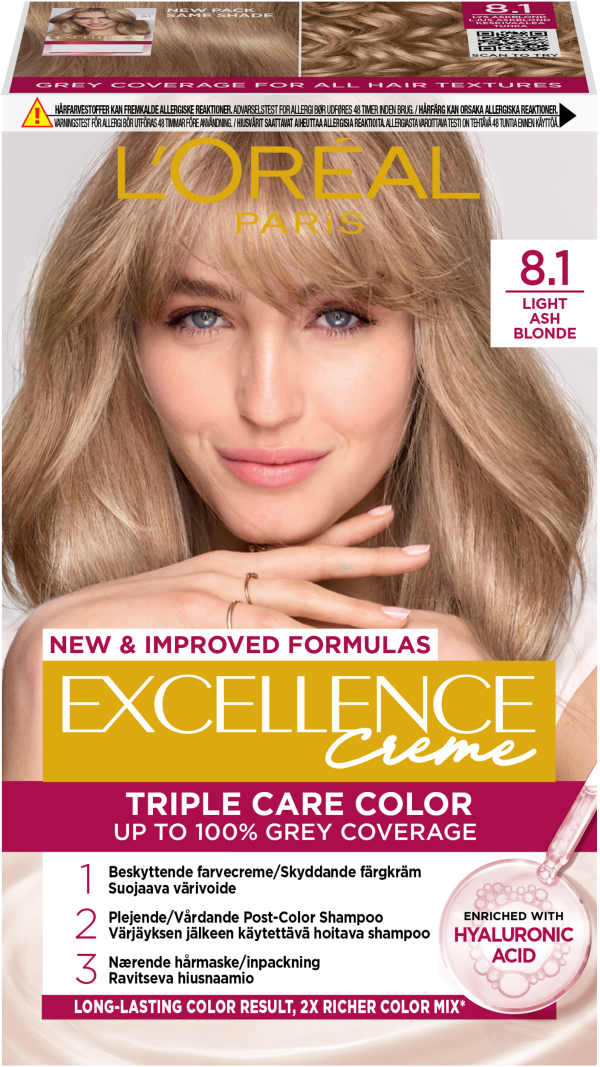 Hårfärg 8.1 Light Ash Blonde
