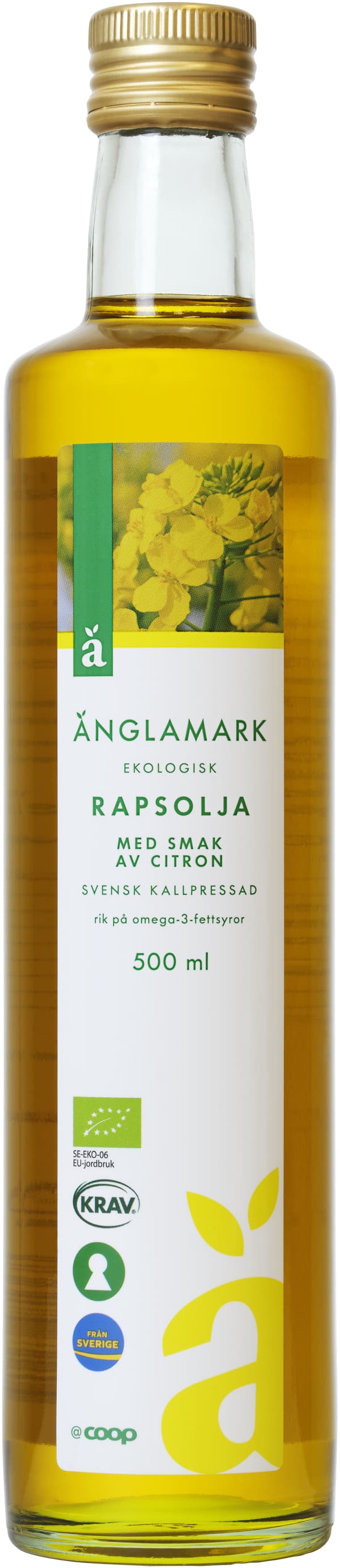 Rapsolja Kallpressad Citron Eko
