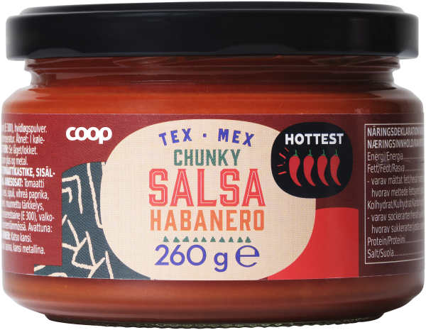 Salsa chunky habanero hetast