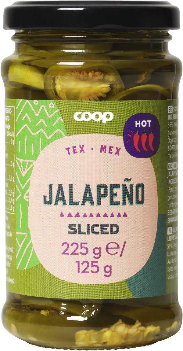 Jalapeño skivad het