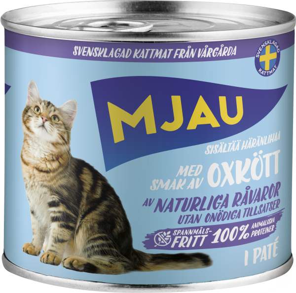 Kattmat Oxkött i paté