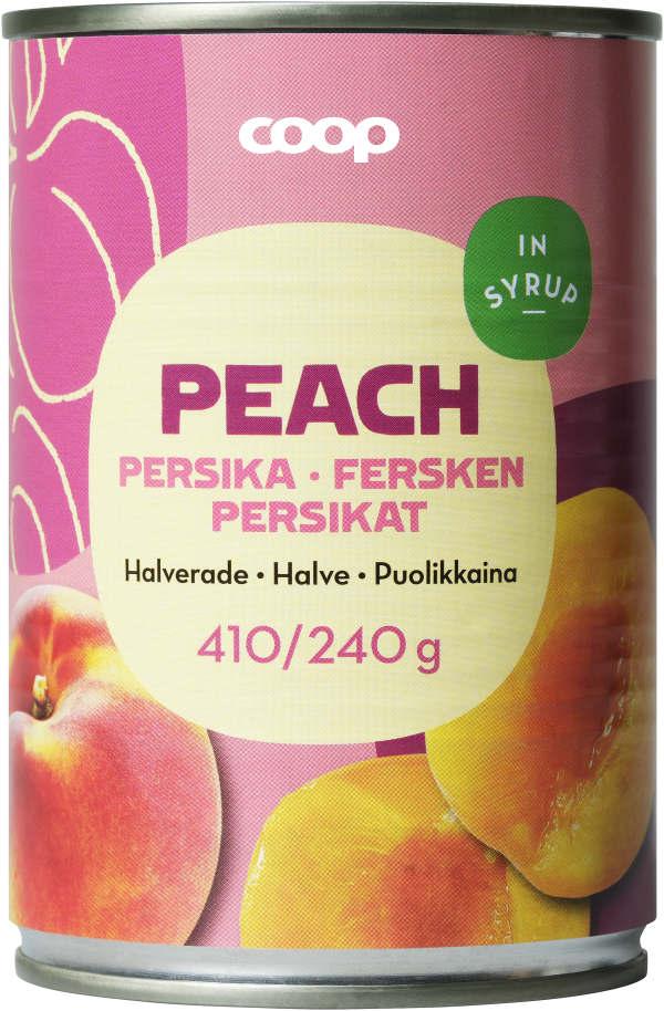 Persikor Halverade