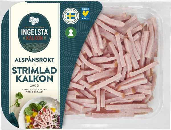 Strimlad Kalkon Alspånsrökt