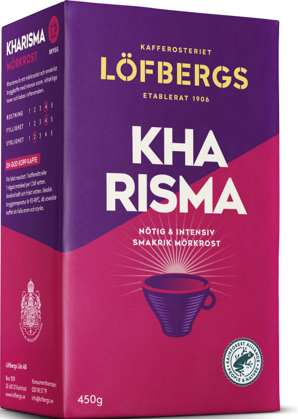 Bryggkaffe Mörkrost Kharisma