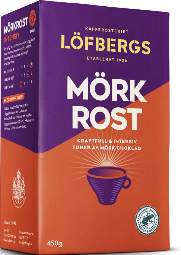 Kaffe Mörkrost Brygg 450g Löfbergs