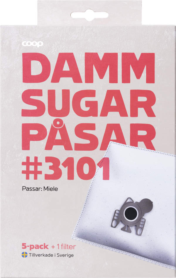 Dammsugarpåsar 3101 5-pack