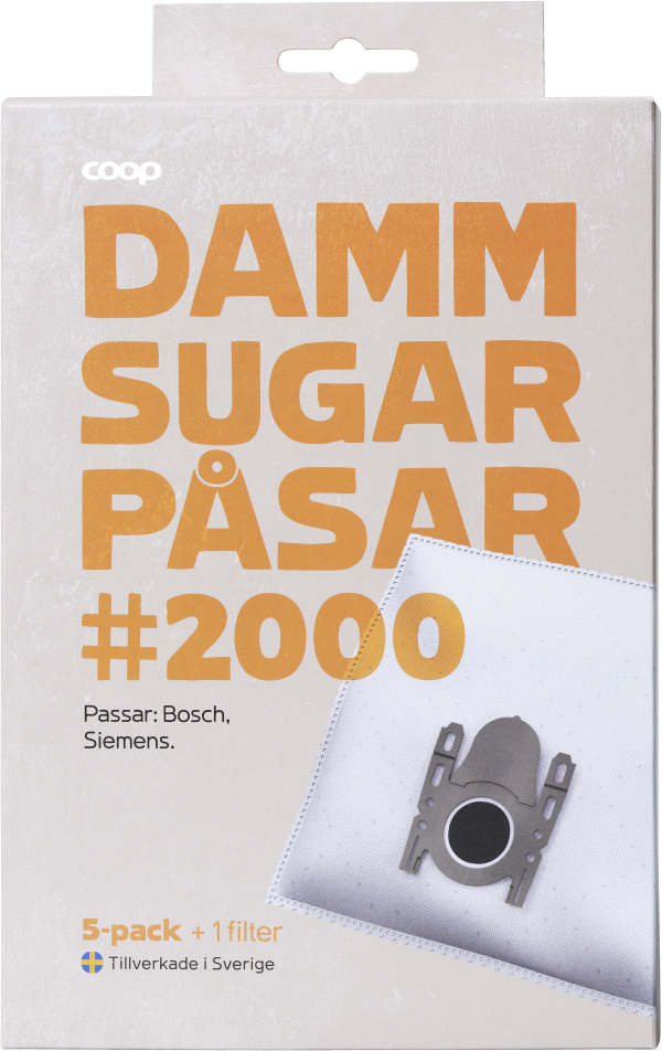 Dammsugarpåsar 2000 5-pack