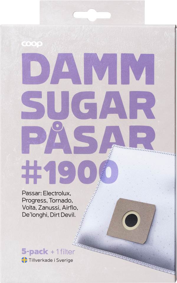 Dammsugarpåsar 1900 5-pack