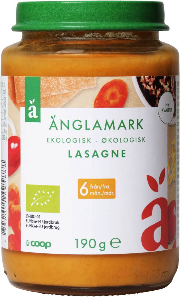 Barnmat Lasagne 6 Mån Eko