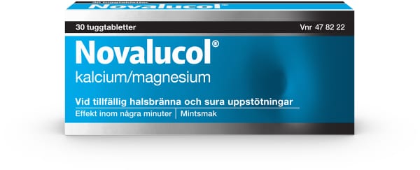 Tuggtablett Halsbränna