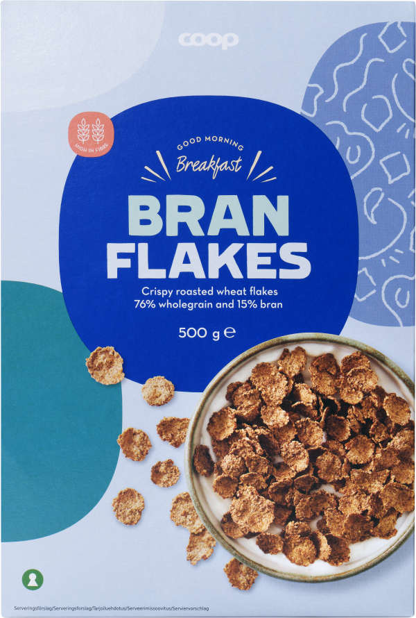 Fullkornsflingor Bran flakes