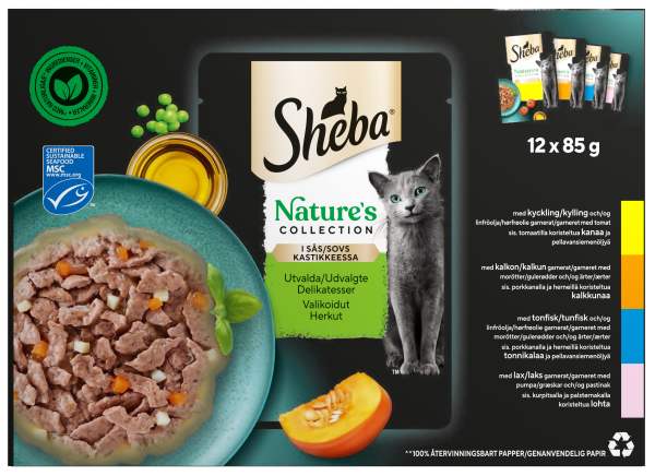 Kattmat Utvalda delikatesser i sås 12-pack