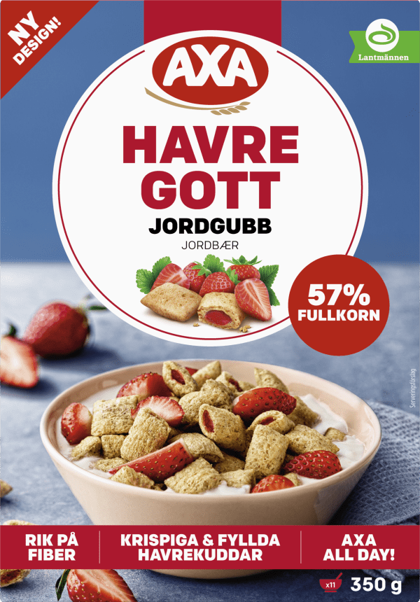 Flingor Havregott Jordgubb