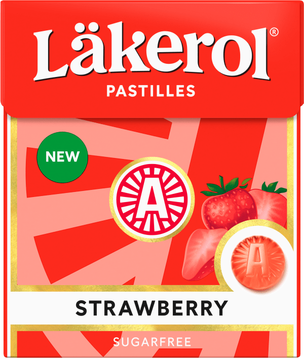 Läkerol Strawberry sockerfri