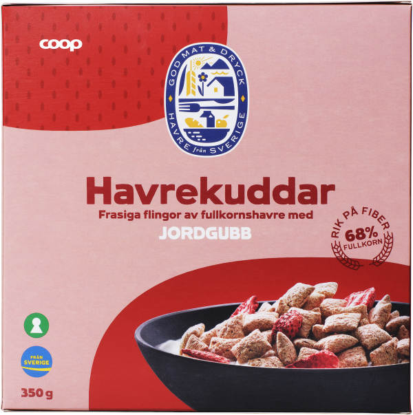 Havrekuddar Jordgubb