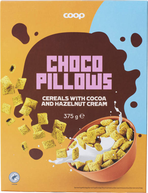 Havrekuddar kakao & hasselnötskräm Choco Pillows