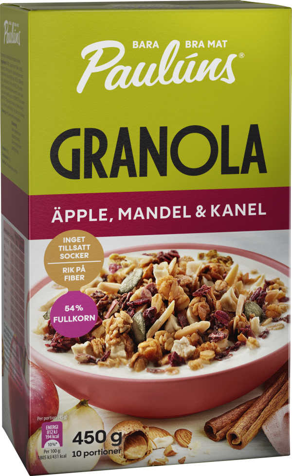 Granola Äpple, Mandel & Kanel
