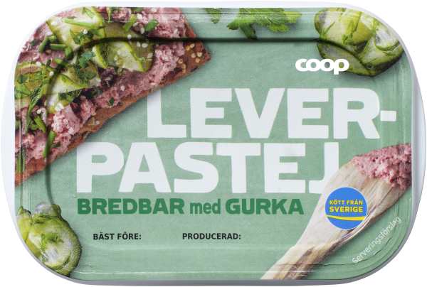 Leverpastej Bredbar Gurka