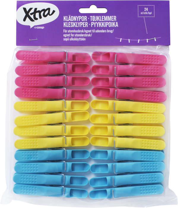 Klädnypor 24-pack