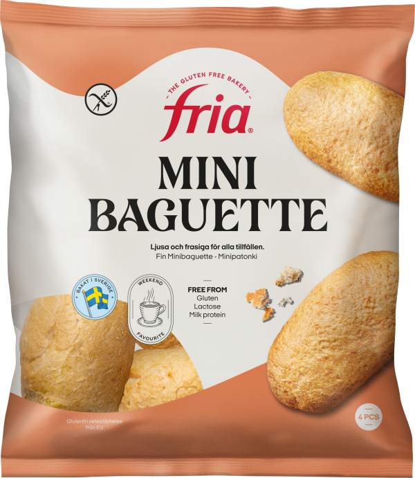 Glutenfria Minibaguetter 4-pack