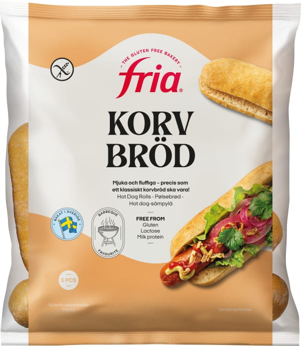 Glutenfritt Korvbröd 5-pack