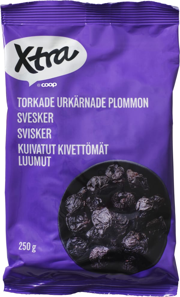 Torkade Plommon Urkärnade