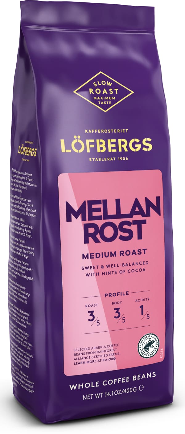 Kaffebönor Lätt Mellanrost