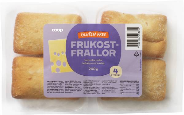 Glutenfria Frukostfrallor 4-pack