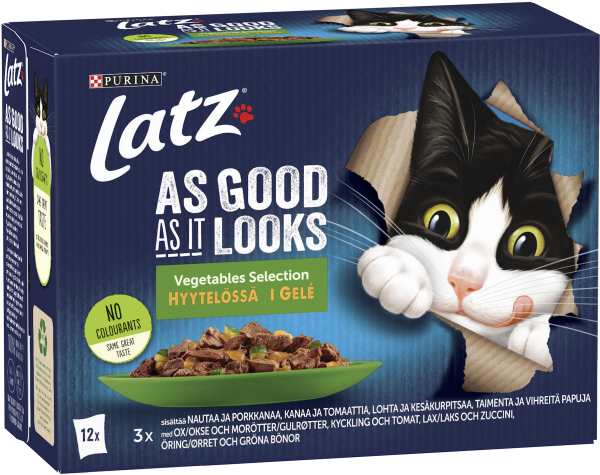 Kattmat Grönsaker i gelé 12-pack