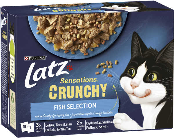 Kattmat Crunchy Fisk 10-pack