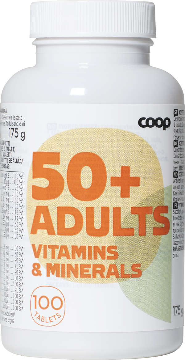 Vitaminer & mineraler 50+ Adults