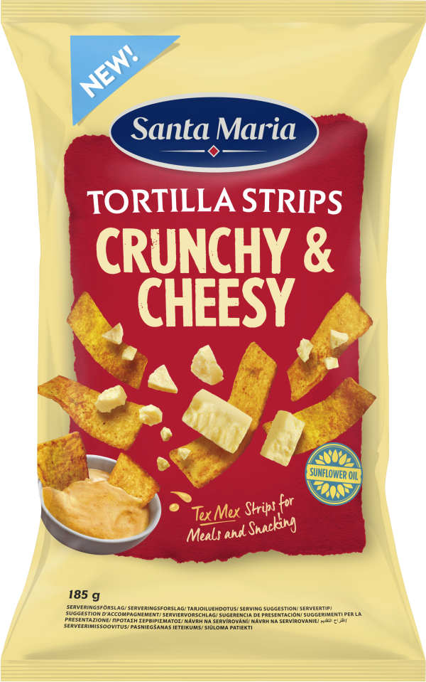 Tortilla Strips Crunchy Cheesy
