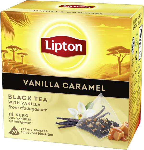 Svart te Vanilla caramel