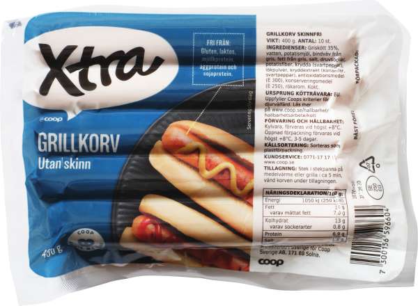 Grillkorv Skinnfri