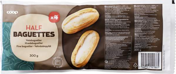 Baguetter Halva 4-pack