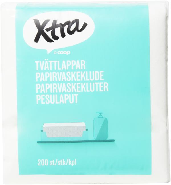 Tvättlappar 200-pack