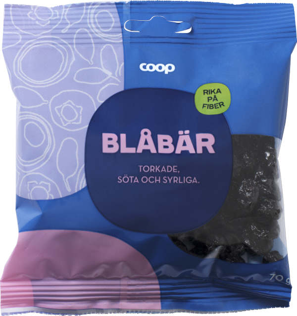 Blåbär Torkade