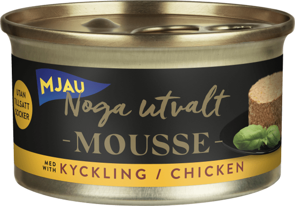 Kattmat Mousse Kyckling