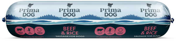 Hundmat Köttkorv Nötkött & ris