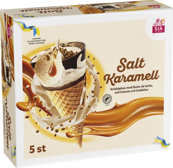 Glasstrutar Salt karamell 5-pack
