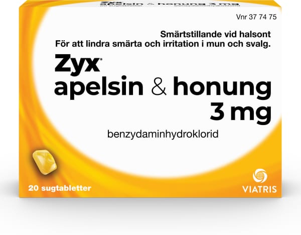 Zyx Apelsin & honung 3 Mg 20-pack