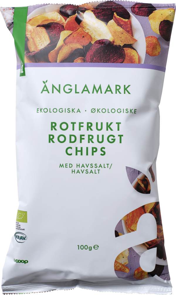 Rotfruktschips Havssalt Eko